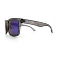 thumbnail image 6 of Premium Kush Polarized Rectangle Sport Horn Rim Sunglasses Slate - Teal Mirror, 6 of 8