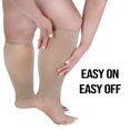 thumbnail image 4 of Wide Plus Size Leg Compression Sleeve Calf Support Sleeves Legs Pain Relief Comfortable and Secure Footless Socks Unisex, 4 of 5
