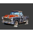 thumbnail image 3 of Kalina, Emily 24x20 Black Modern Framed Museum Art Print Titled - Vintage Truck IV, 3 of 5
