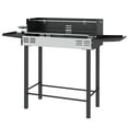thumbnail image 1 of CoSoTower Rôtissoire Barbecue au Charbon, Rôtissoire Divisée pour Poulet et Dinde, Grille de Gril à 3 Niveaux, Tablettes de Rangement, Acier Inoxydable, 1 of 7