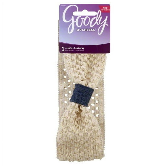 Goody Ouchless Crochet with Denim Bow Headwrap