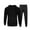 02Black, variant on guisaled Men's Sweatsuits 2 Pieces Soft Light Tracksuits Solid Color Hoodie Sweatpant Sets Workout Sports Jogging Suit Set