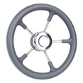 thumbnail image 1 of harayaa Boat Steering Wheel 13 inch Durability Accessory Marine Steering Wheel Stainless, 1 of 8