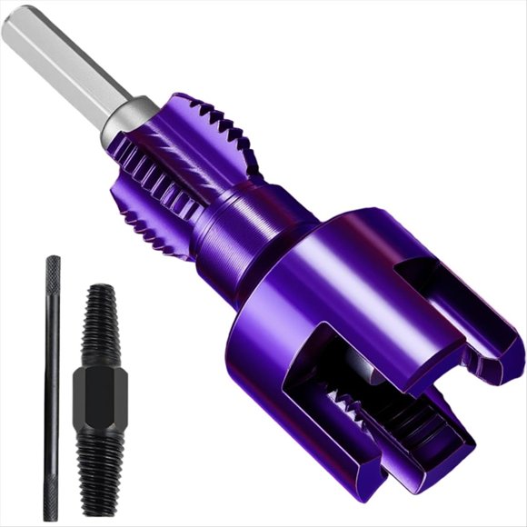 Internal and External Pipe Extractor Tool,Integrated Internal &External Pipe Threading Tool,for Basement Garage Garden A,1set x integrated internal & external pipe threading tool