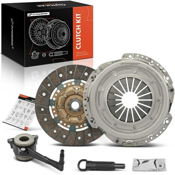 A-Premium Transmission Clutch Kit Compatible with Volkswagen Jetta 2009-2015, Passat 2012-2015, Golf 2010-2015, Golf SportWagen 2015, Beetle 2013-2015 & Audi TT Quattro 2008-2009, 2.0L 3.2L