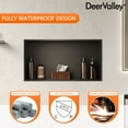 thumbnail image 3 of Single Shelf Shower Niche With Drainage Slope - Recessed Wall Bathroom Niche DV-1SN0341B, 3 of 11