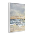 thumbnail image 3 of Stupell Industries Cascading Waves & Sailboat White Framed Giclee Art design by Audrey Jeanne Roberts, 24 x 16, 3 of 8