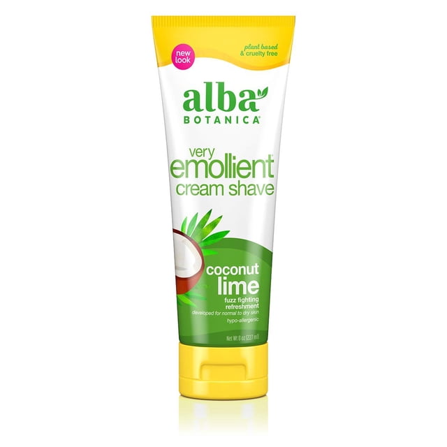 Crema de afeitar Alba Botanica muy emoliente coco y lima 240 ml