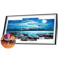 thumbnail image 1 of Cuadros Decorativos 3 piezas DIY vista al mar 5D diamante pintura bordado taladro completo punto de cruz Sywqhk Nuevos Originales, 1 of 1