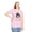 Light Pink, variant on Patriotic Adult Blue Crew Neck T-Shirt, Fourth of July