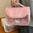 Sanrio Kawaii Hello Kitty Zipper Makeup Bag Black Beauty Cinnamon Roll