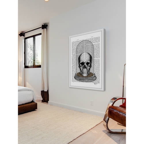 Marmont Hill "Skull in Bell Jar" Framed Painting Print