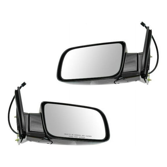 Door Mirror Set 2 Piece - Compatible with 1992 - 1999 Chevy K1500 Suburban 1993 1994 1995 1996 1997 1998