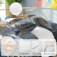 thumbnail image 2 of Christmas Cute Comforter Set Twin Size, Blue Scarf Snowman Soft Bedding Set for Man Woman, 4 Pieces Duvet Cover Set with Fitted Sheet, 2 Pillowcases, 2 of 9