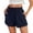Dark blue, variant on Siminsem High Waisted Linen Blend Shorts for Women Summer Casual Wide Leg Loose Fit Drawstring Beach Vacation Clothes 2026 with Pockets Elastic Waistband Pull On Lounge Bottoms, Khaki, L