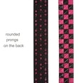 thumbnail image 4 of Snap On 1 1/2" Fuchsia & Black Checkerboard Punk Rock Studded Belt, 4 of 5