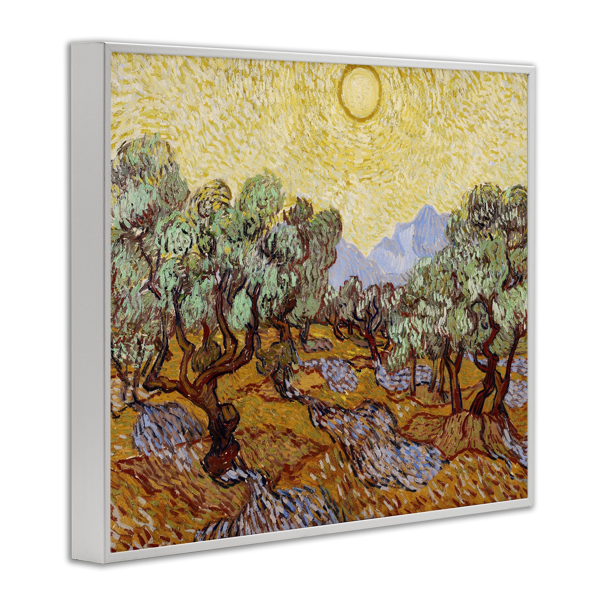 Stupell Industries Olive Trees Van Gogh White Framed Giclee Art, design by Vincent Van Gogh
