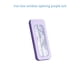 thumbnail image 5 of Seitruly 7 unids/set Kit de papelería estudiantes examen regla de estudio brújulas borrador lápiz recarga matemáticas medición recta caja pinturas Violeta, 5 of 6