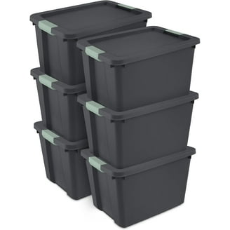 Sterilite 50-Gallon Stacker Tote, Durable Plastic, Secure Latching