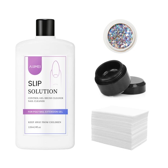 Solución deslizante para uñas AIJIMEI 120 ml, limpiador para gel