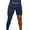 Navy Blue, variant on ProForm Youth Boy's Single Leg Athletic Tights (Right Leg Long), Night Black, Large