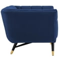 thumbnail image 3 of Modway Adept Performance Velvet Armchair in Midnight Blue, 3 of 5