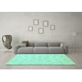 thumbnail image 3 of Ahgly Company Indoor Square Oriental Light Blue Traditional Area Rugs, 3' Square, 3 of 4
