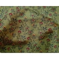 thumbnail image 4 of oneOone Silk Tabby Fabric Leaves & Floral Block Print Fabric By The Yard 42 Inch Wide, 4 of 4
