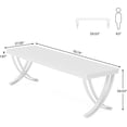 thumbnail image 3 of Tribesigns 2-Person Desk, 78.7-Inch Extra Long Desk, Large Double Computer Desk for Home Office, Work Desk (Only Table), 3 of 6