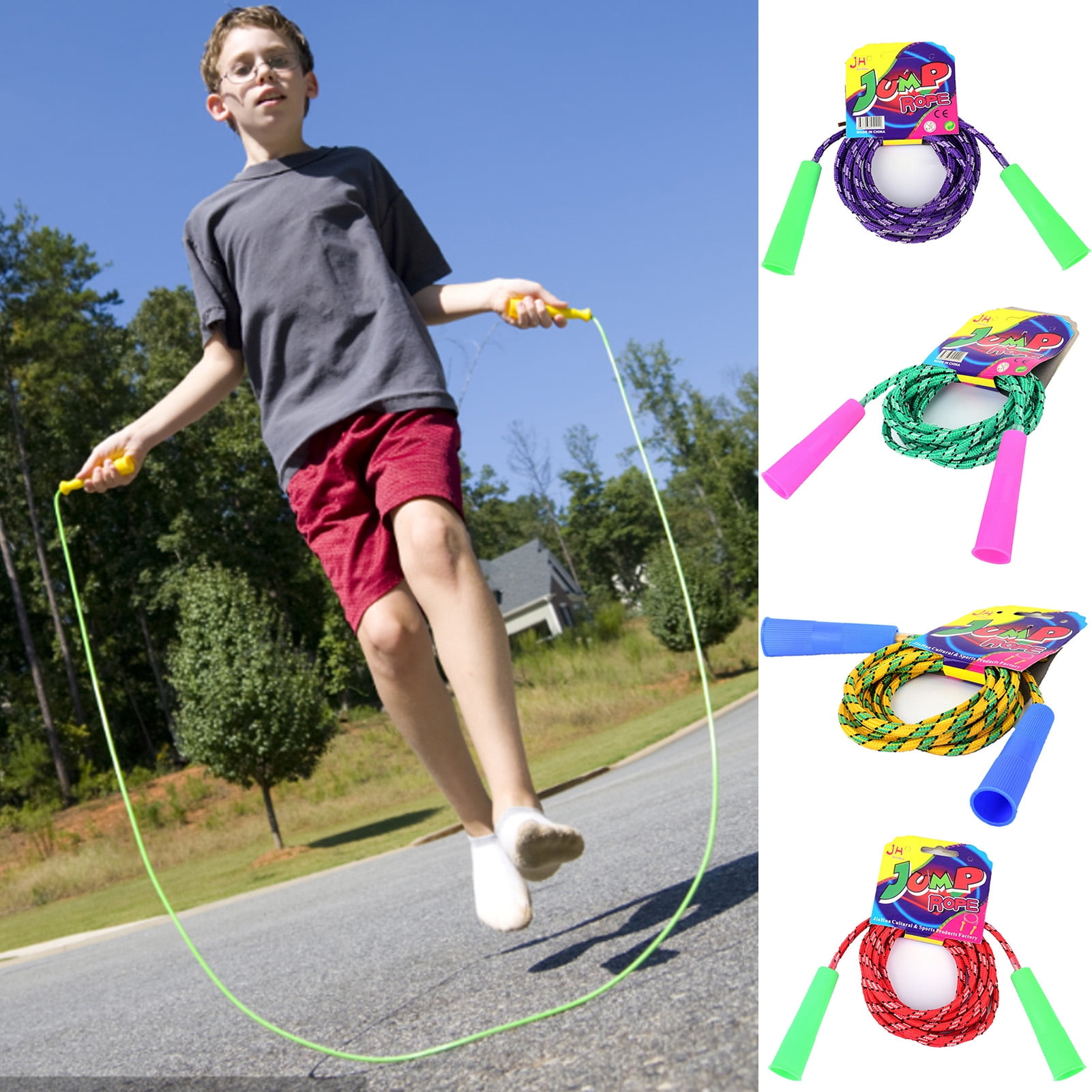 Neinkie Jump Rope Anti winding Tangle Free Adjustable Non Slip Handle Wear resistant Stamina Exercise Fitness Equipment Kids Student Speed Skipping Rope for School Walmart