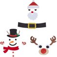 thumbnail image 1 of 3 juegos de pegatinas navideñas para puerta, pegatinas de pared con diseño de muñeco de nieve y ciervo, para ventanas, calcomanías navideñas, decoraciones artísticas para pared, copos de nieve, 1 of 7