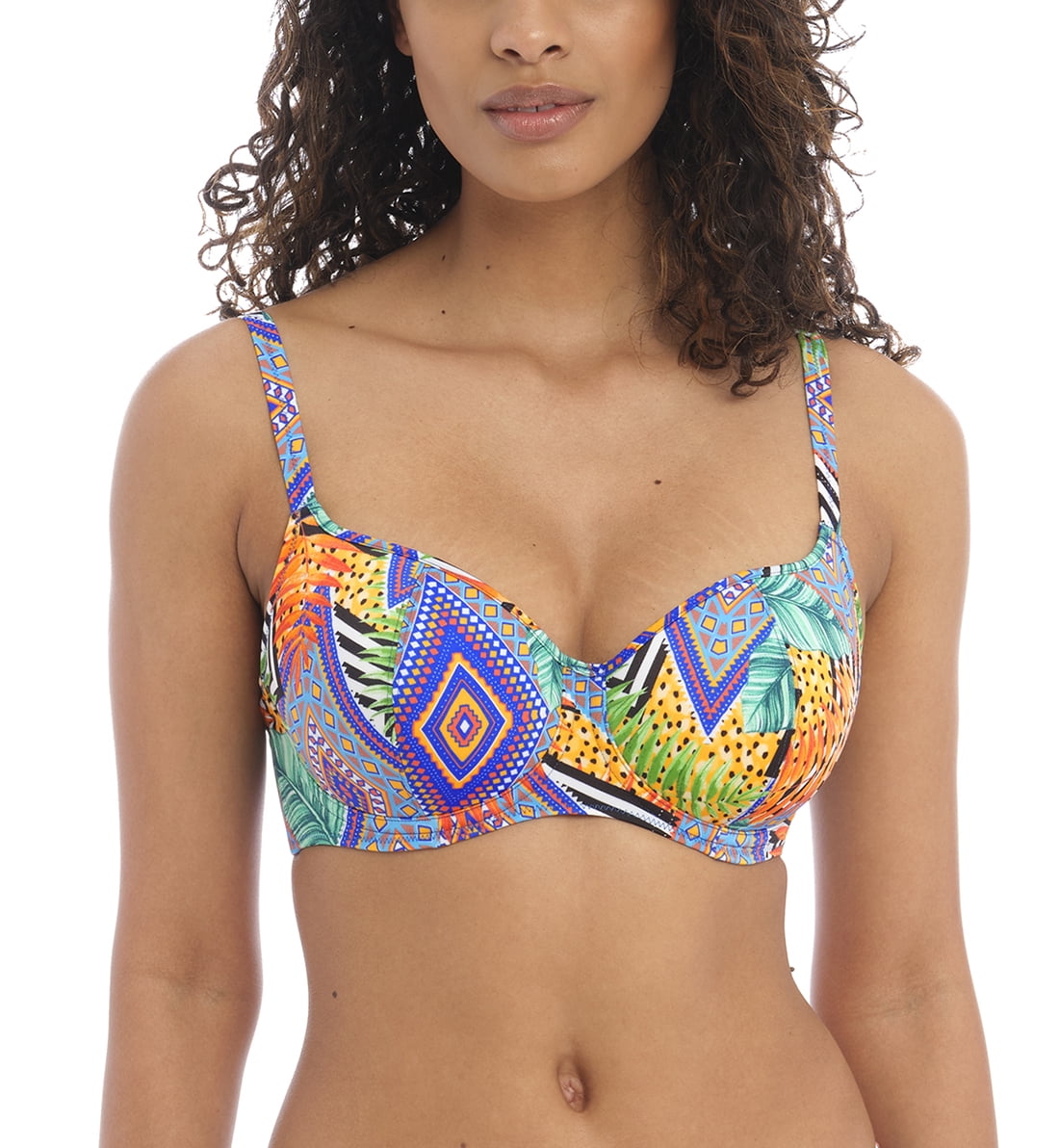 ledematen Professor heet Freya Cala Palma Sweetheart Padded Underwire Bikini Top (202403),38F,Multi  - Walmart.com