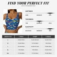 thumbnail image 4 of Rateoe Submarines And Whales Print Womens' Sports Bras Scoop Neck Sports Vest- Padded U Back Seamless High Impact Support, 4 of 7