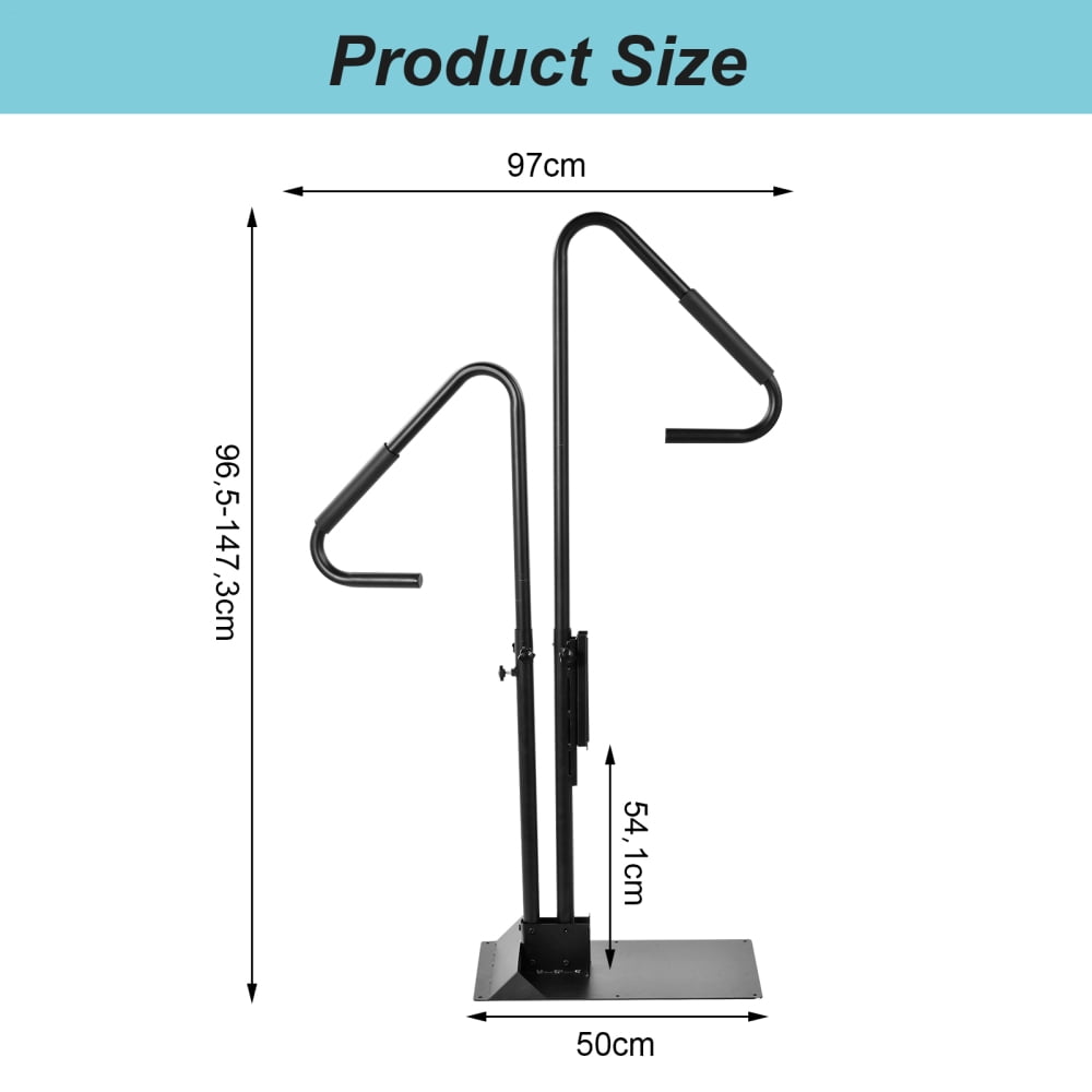 Kagrote Adjustable Hot Tub Rail, 57.87x19.69 Inch Non-Slip Handgrip for Pools/Spas, 600lbs Weight Capacity