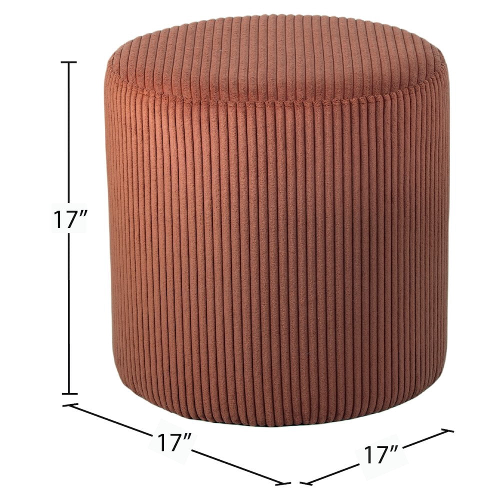 Meridian Furniture Roy Cognac Ottoman/Stool