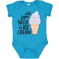 thumbnail image 3 of Inktastic All You Need is Ice Cream with Ice Cream Cone Boys or Girls Baby Bodysuit, 3 of 5