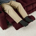 thumbnail image 6 of MCombo 57" Power Loveseat Recliner Sofa with Heat Vibration for Living Room, Fabric, Red, 6 of 7