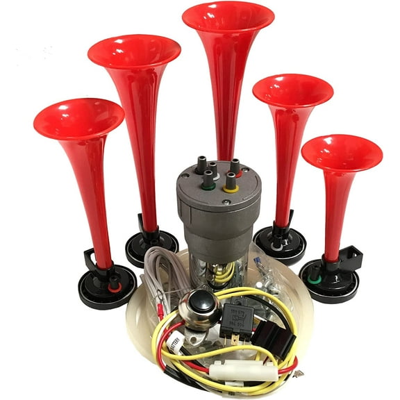 La Cucaracha Musical Car Truck UTV Air Horn with Installation Wire Kit and Button