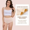 thumbnail image 5 of Womens Underwear Pack,C Section High Waisted Tummy Control Moisture-Wicking Brief Underwear,plus size Panties 6Packs, 5 of 7
