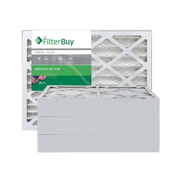 FilterBuy Silver - Air filter - for air conditioner, furnace (pack of 4)