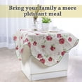 thumbnail image 3 of Unique Bargains Nappe en Vinyle Motif Pivoine Carrée 35 x 35 Pouces Imperméable, 3 of 7