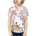 thumbnail image 7 of Hello Kitty T Shirts For Girls Boys, 3d Print Cartoon Graphics T Shirt, Youth Crewneck T-Shirt, Unisex Short Sleeve Top Tees Age 4-16 Years, 7 of 7