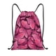 thumbnail image 1 of Fotbe Pink Butterfly Bolsa Mochila con Cordón Estampada, Bolsa de Gimnasio Deportiva, Bolsa Cinch, Bolsa con Cordón para Hombres y Mujeres-Medium, 1 of 6