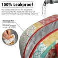 thumbnail image 5 of Lunch Bag Lunch Box for Women Reusable Insulated Lunch Cooler Bags,Large Capacity for Work Travel Picnic,Water-Resistant Pioneer Colorful Floral Lunch Tote Bag Gifts for Woman Mom Red, 5 of 6