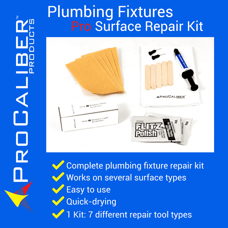 ProCaliber Products White Plumbing Fixture Acrylic Repair Kit