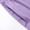 thumbnail image 6 of Ice Silk Pants For Womens Liweisiy Drawstring Elastic High Waist Solid Color Loose Pants Athletic Running Casual Classic Pants With Pockets Purple XL, 6 of 7