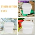 thumbnail image 3 of Plastic Bucket with Handle and Lid Reusable Water Bucket Container Portable Bucket (2L), 3 of 5