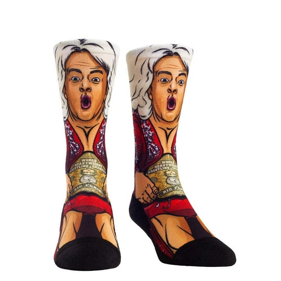 Rock Em Elite Nature Boy Ric Flair Licensed WWE Licensed Crew Socks
