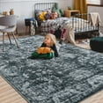thumbnail image 4 of Cydiria Vintage Boho Traditional Oriental Faux Wool Area Rug,6' x 9', Gray, 4 of 7