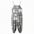 thumbnail image 3 of mgoYE Toddler Summer Outfits Baby Toddler Girl Cute Strap Jumpsuit One-piece Romper with Pockets(Grey,5-6 Years), 3 of 5
